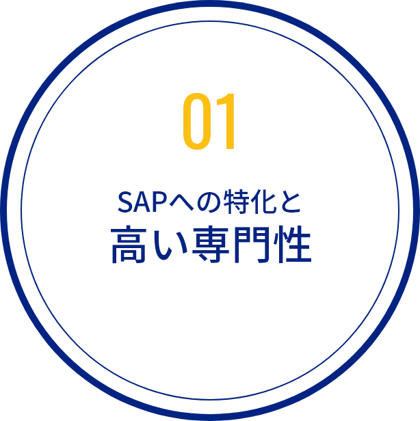 01 SAPへの特化と高い専門性